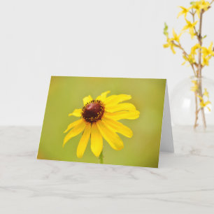 Vackert Gult Flower Art Note Card Kort