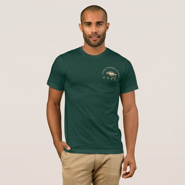 Vackert gyllene öga av horsymbolen t shirt (Hel framsida)