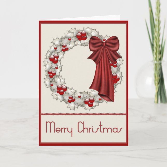 Vackert hälsningskort för andemeningen God jul Helgkort (Framsida)