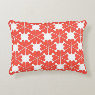 Vackert hälsningskort för tecknad med färgat flöde prydnadskudde