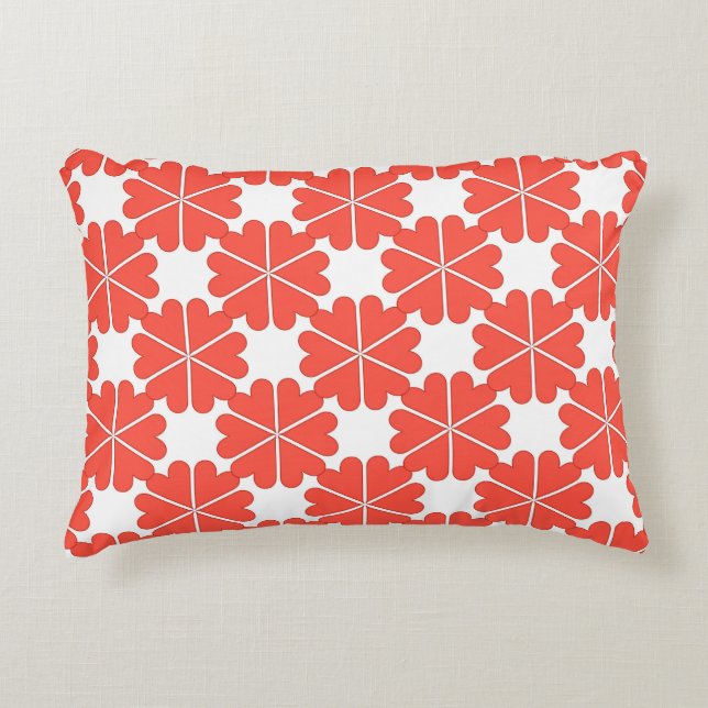 Vackert hälsningskort för tecknad med färgat flöde prydnadskudde (Framsidan)