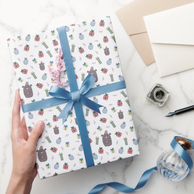 Vackert handduksdjur - tema gåva presentpapper (Gifting)