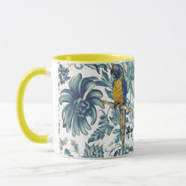 Vackert, handmålad, utrotad Macaw Mugg