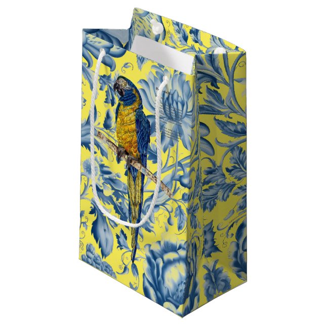 Vackert handmålad utrotningshotad Macaw (Framsidan Vinklad)