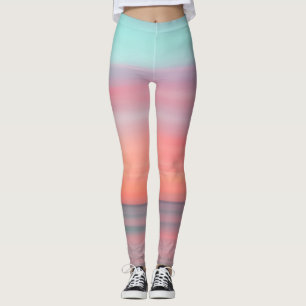 Vackert hav liggande leggings