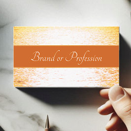 Vackert hav med Elegant Peach Sunset Beauty Visitkort