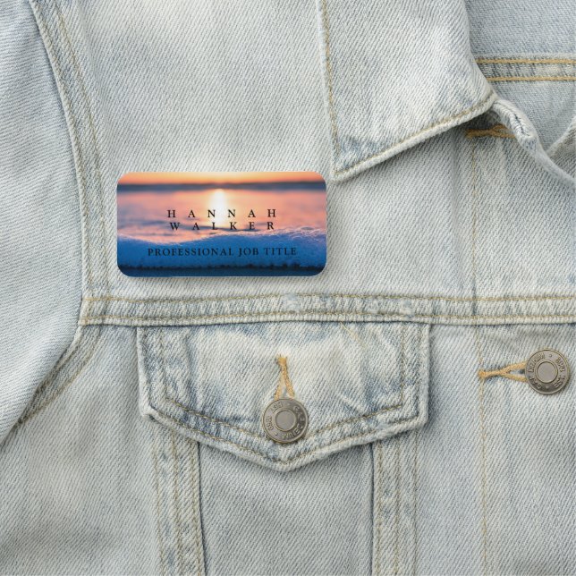 Vackert hav namnbricka (På plats)