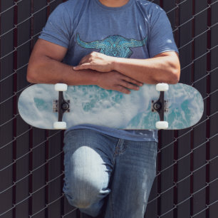 vackert hav skum mini skateboard bräda 18,5 cm