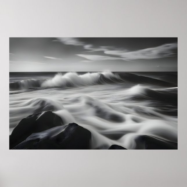 Vackert hav vinkara poster (Framsidan)