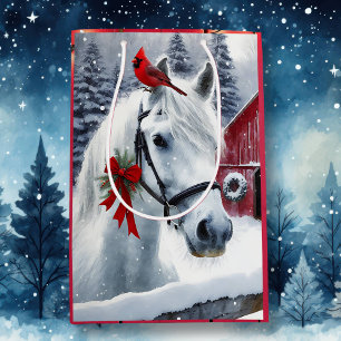 Vackert Helgdag Horse med kardinal