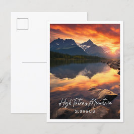 Vackert High Tatras Mountain Slowakia Vykort