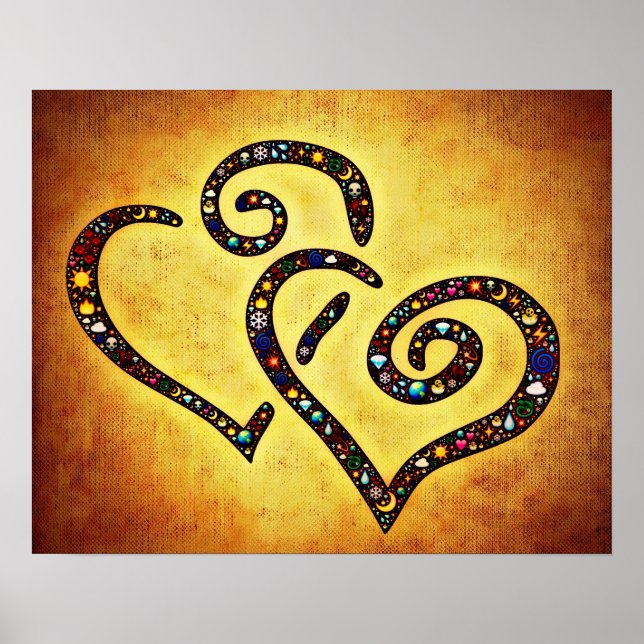 Vackert hjärta Poster (Framsidan)