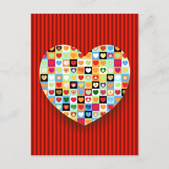 Vackert hjärta vykort (Framsida)