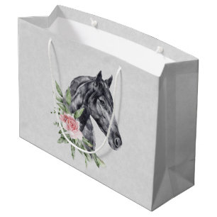 Vackert Horse Head Porträtt Watercolor