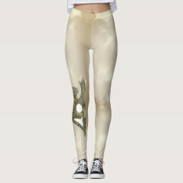Vackert hotat Leopard Artwork Leggings