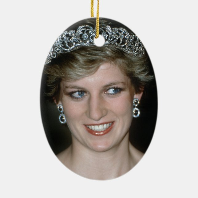 Vackert! HRH Princess of Wales Julgransprydnad Keramik (Baksidan)
