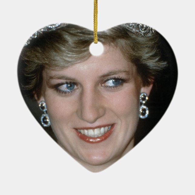 Vackert! HRH Princess of Wales Julgransprydnad Keramik (Baksidan)