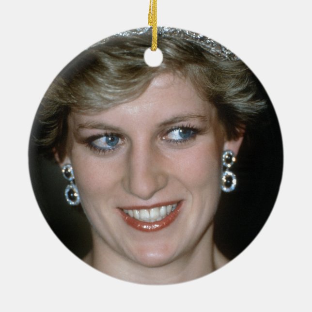 Vackert! HRH Princess of Wales Julgransprydnad Keramik (Baksidan)