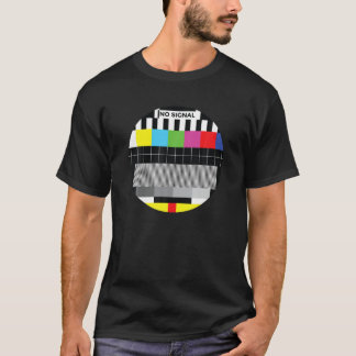 Vackert ingen signal-TV-färgprov Mönster-klass T Shirt