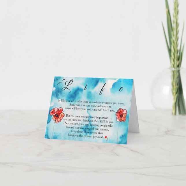 Vackert inspirationskort för Ord Helgkort (Framsida)