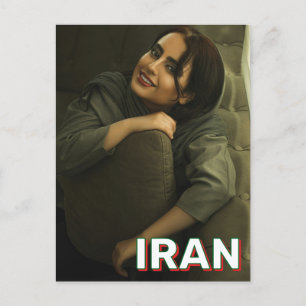 Vackert iranskt woman vykort