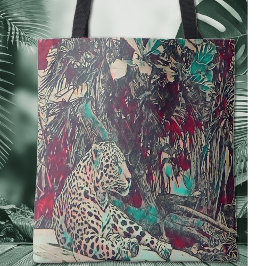 Vackert Jaguar Jungle Cat Tygkasse