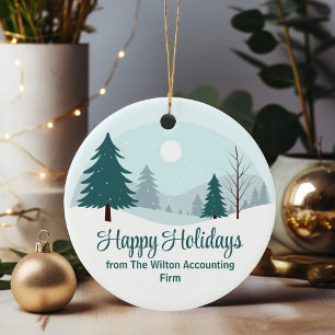 Vackert Julgranar Winter Business Gift Julgransprydnad Keramik