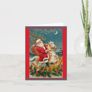 Vackert julklapp - klassiskt Retrokort Helgkort