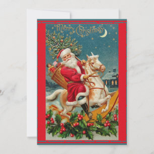 Vackert julklapp - klassiskt Retrokort Julkort