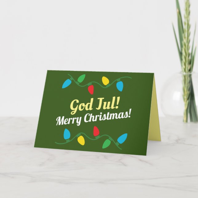 Vackert Julkort / God Jul Kort (Framsida)