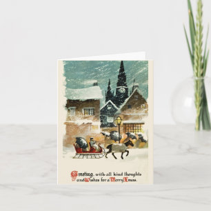 Vackert julkort helgkort