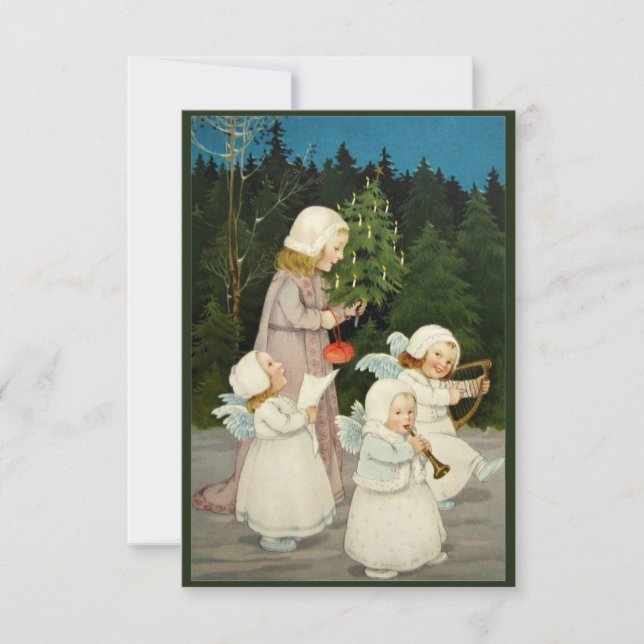 Vackert julkort inbjudningar (Framsida)