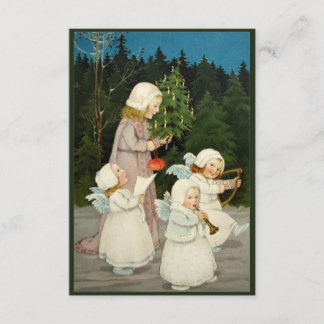 Vackert julkort inbjudningar