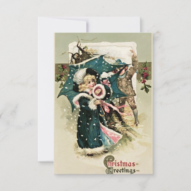 Vackert julkort inbjudningar (Framsida)