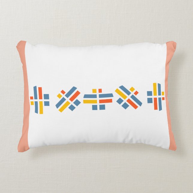 Vackert K-mönster nr 1 Pillow Prydnadskudde (Framsidan)