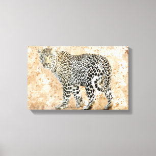 Vackert Kanvastryck - Leopard