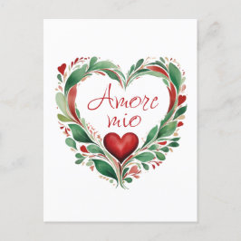 Vackert Kärlek Wandeitalienska Färg Vykort