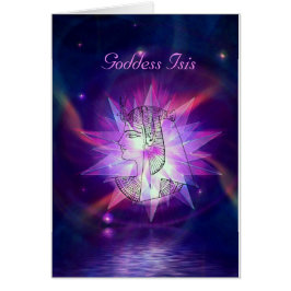 Vackert kelestial gudinna Isis! Hälsningskort