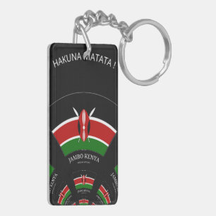 Vackert Kenyanska teaterkonst: Kenyan Flagga Butte