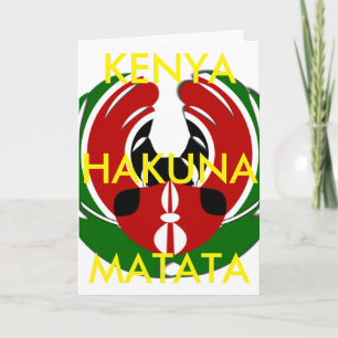 Vackert Kenyanska teaterkonst: Kenyan Flagga Butte Kort