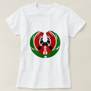 Vackert Kenyanska teaterkonst: Kenyan Flagga Butte T-shirt