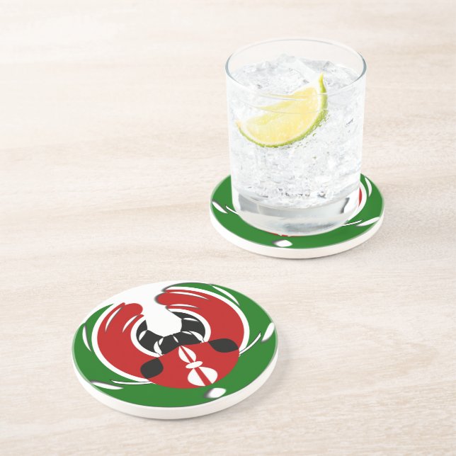 Vackert Kenyanska teaterkonst: Kenyan Flagga Butte Underlägg Sandsten (Sidan)