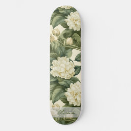 Vackert klassiskt blommönster mini skateboard bräda 18,5 cm
