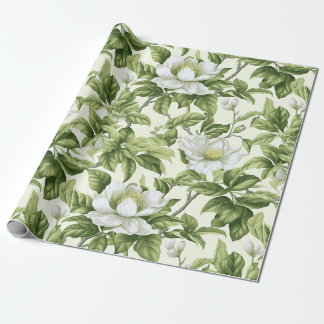 Vackert klassiskt blommönster presentpapper