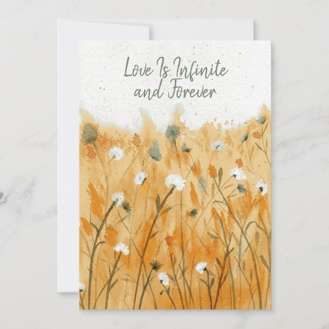 Vackert kondoleanskort inbjudningar (Framsida)