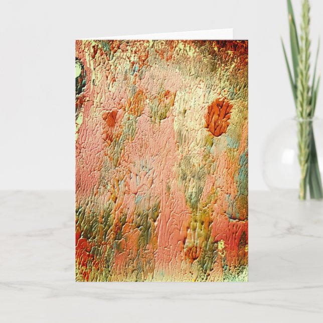 Vackert kort för abstrakt för vänskap (Framsida)