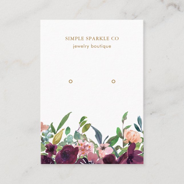 Vackert kort för Blommigt för avläsning av Visning (Framsida)