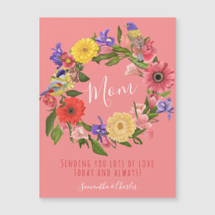 Vackert kort för Blommigt Wandan Lycklig Mors dag