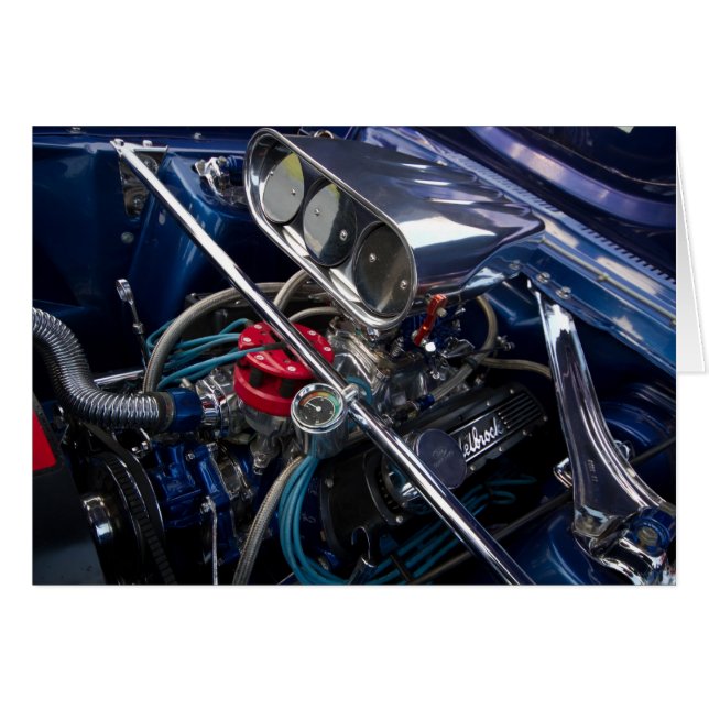 Vackert kort för ren bil (Framsidan Horizontal)