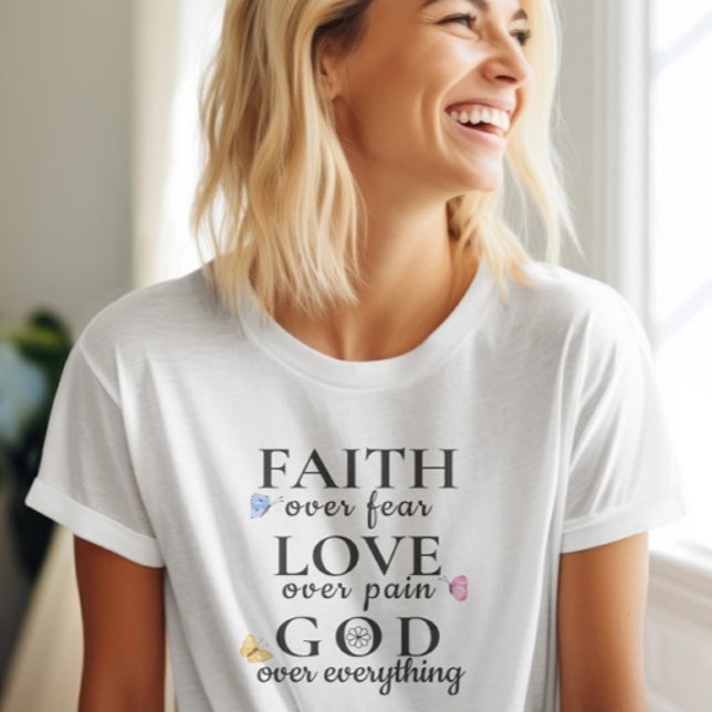 Vackert kristligt inspirationcitat t shirt (Beautiful Christian Inspirational quote T-Shirt)